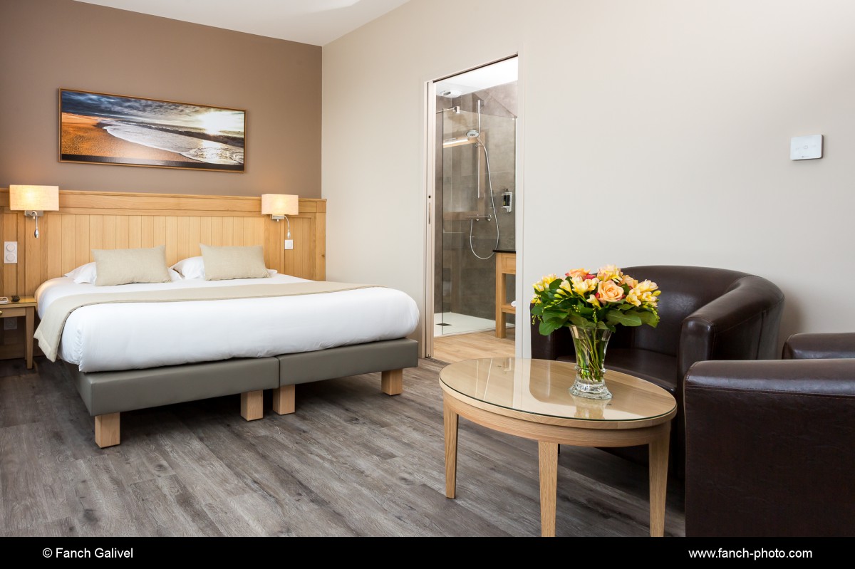 Chambre _ Hôtel le Tumulus à Carnac