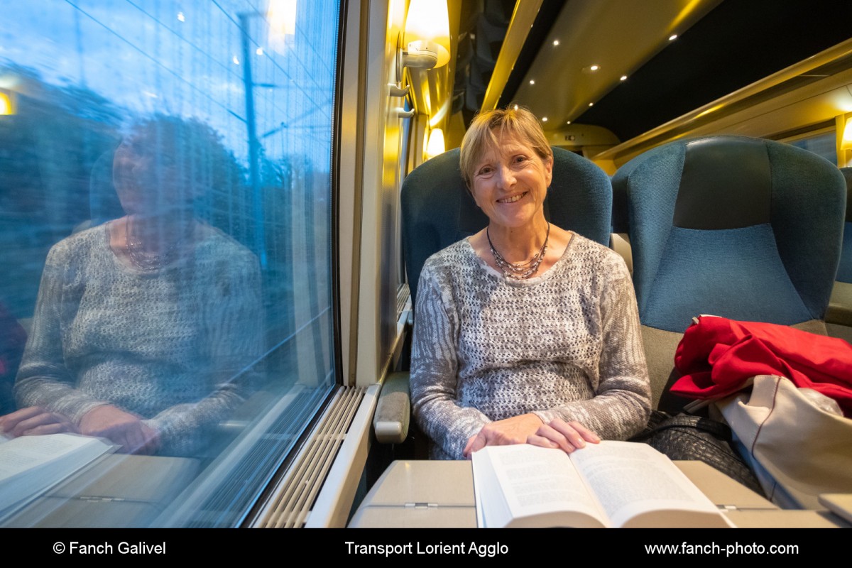 Suzanne weil, usagère de la liaison SNCF Gestel-Vannes.