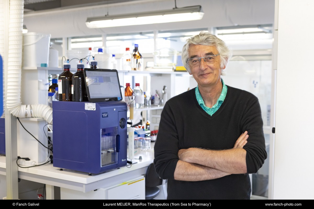 Mr Laurent Meijer, fondateur de ManRos Therapeutics à Roscoff