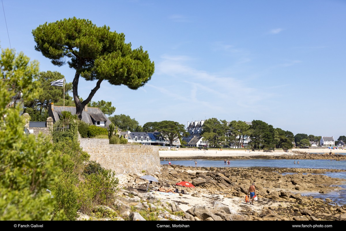 Petite crique proche de la plage de Beaumer à Carnac