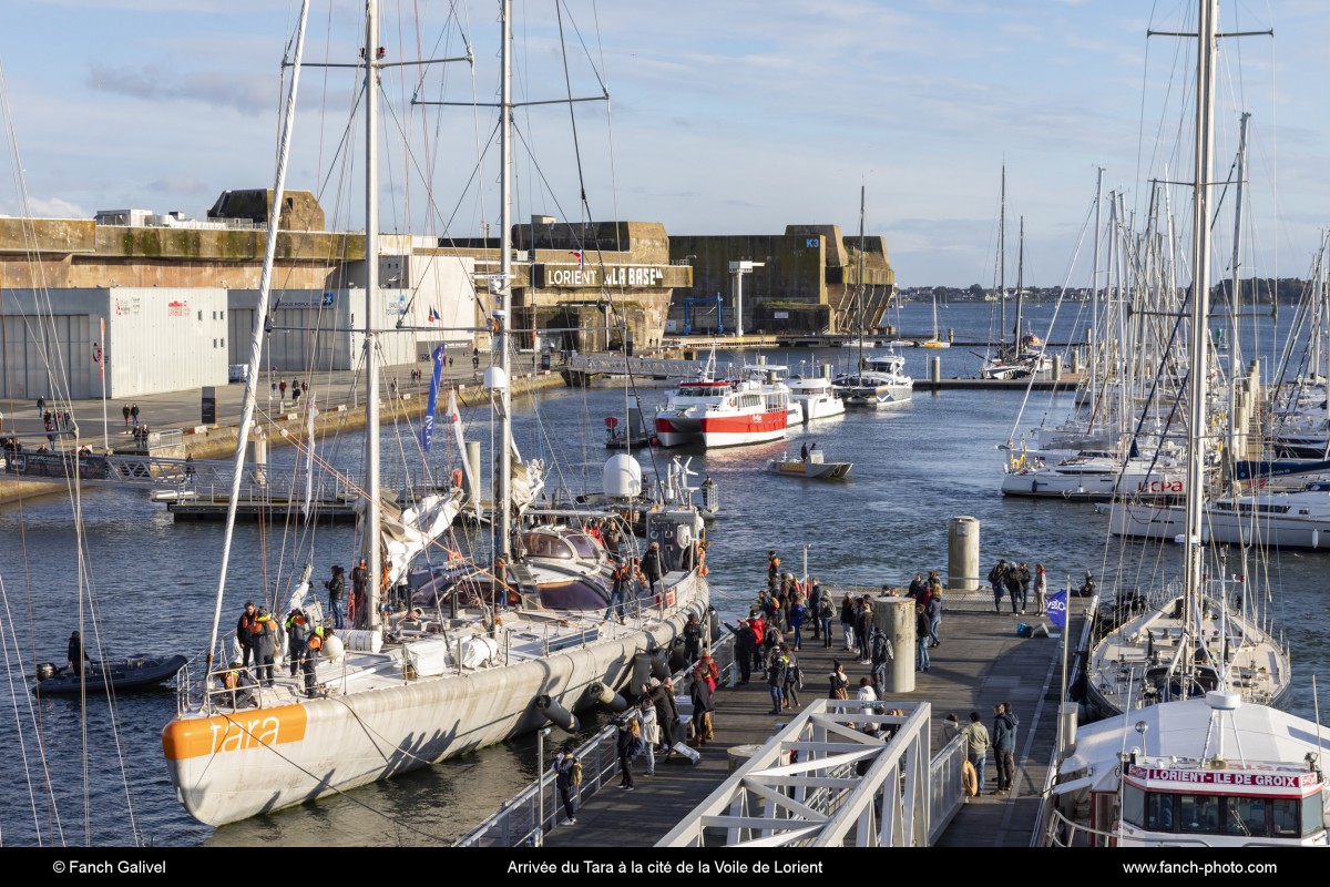 Arrivée du Tara à la cité de la voile de Lorient le 23 novembre 2019