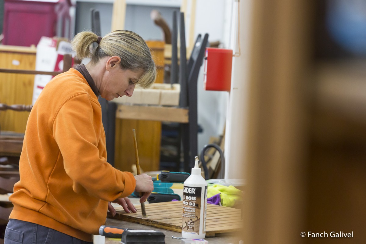 Pôle Ebénisterie du Comptoir du Réemploi de Caudan