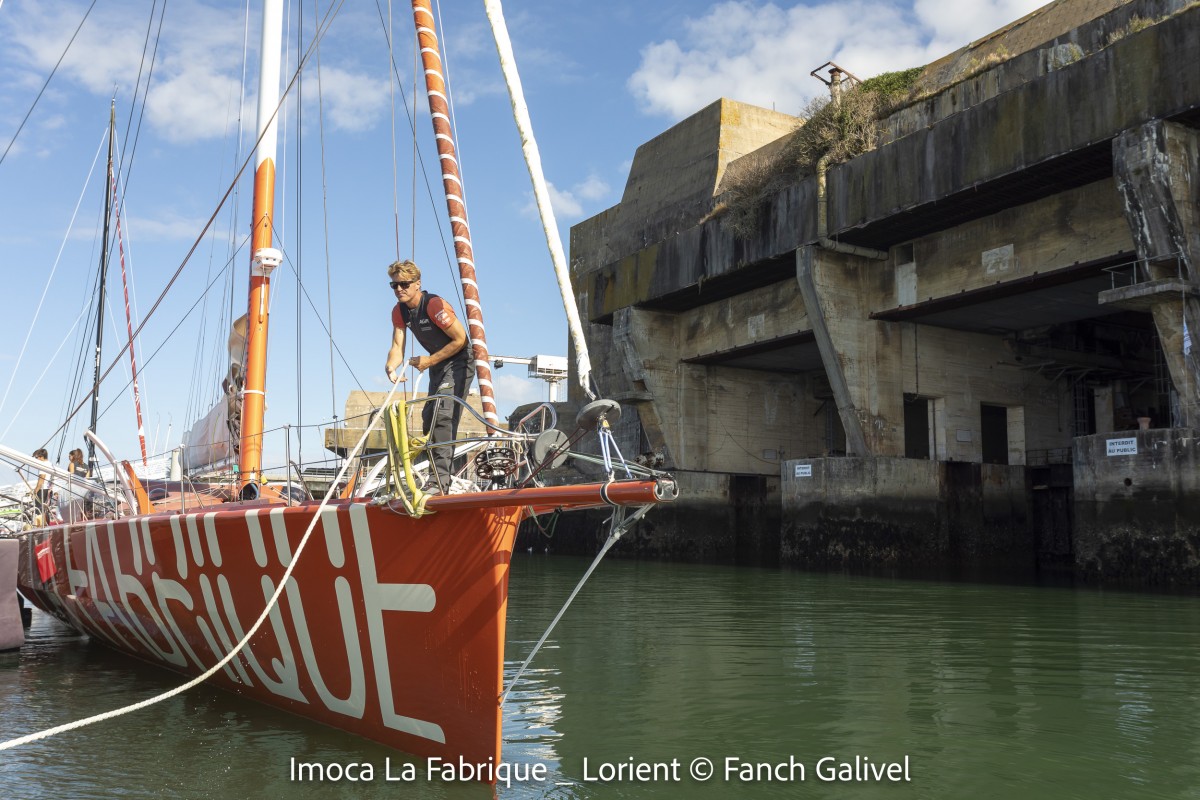 Navigation à bord de l'IMOCA " La Fabrique" skippé par Alan Roura. Lorient