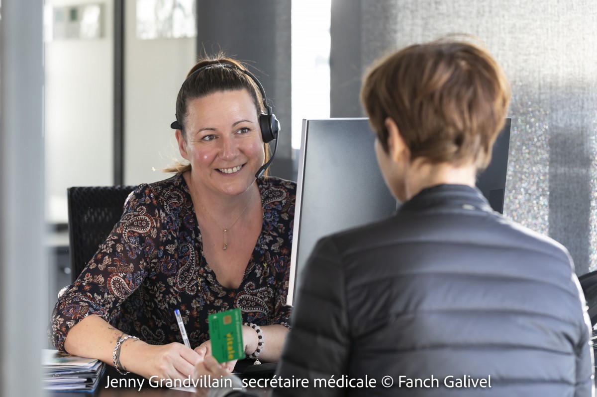 Jenny Grandvillain, secrétaire médicale au cabinet Visiocéan à Lorien