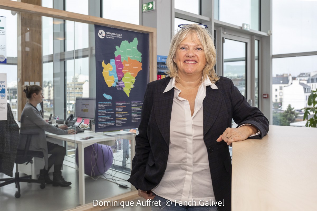 La directrice déléguée de la Mission Locale de Lorient,  Dominique Auffret