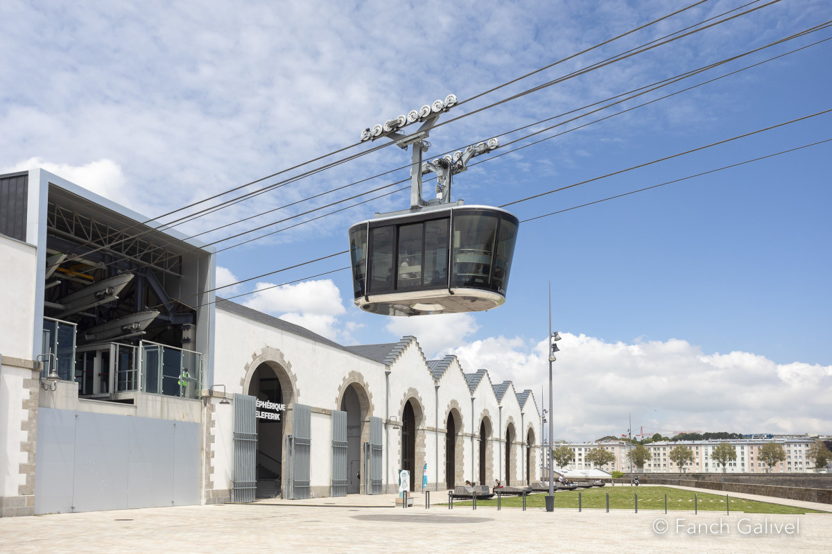 Le téléphérique de Brest ou ligne C du réseau Bibus
