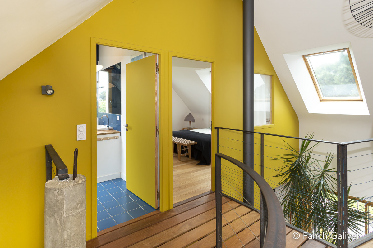 Palier à l'étage _ Isthme Architecture