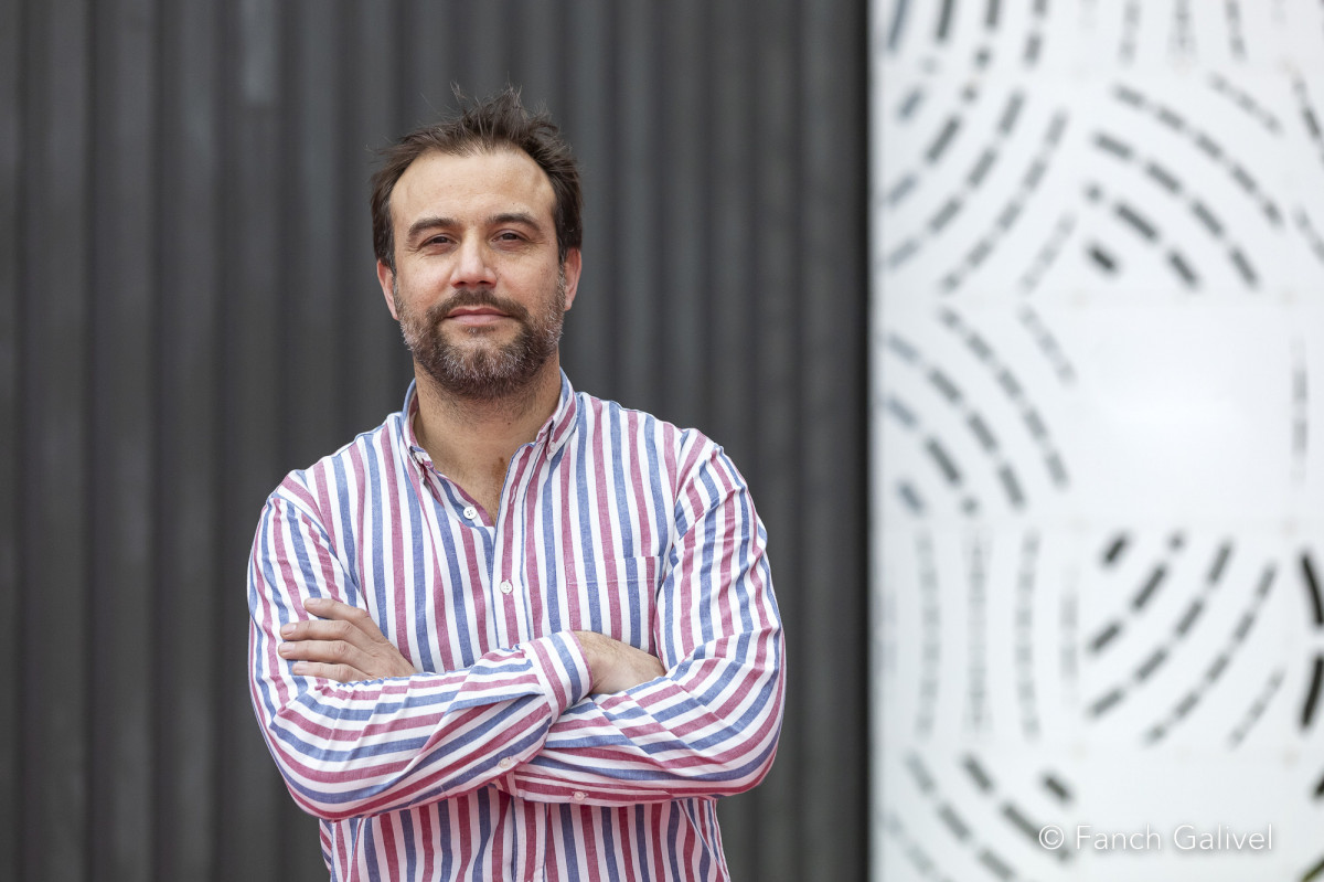 Marc Boutruche lors de l'enregistrement de l'émission tv ayant pour thème le lancement de projet de territoire de Lorient Agglomération_L'hydrophone à Lorient