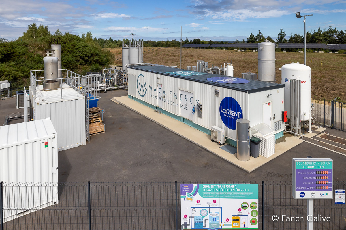 Waga Energy, fabrication de Biométhane. Inzinzac-Lochrist