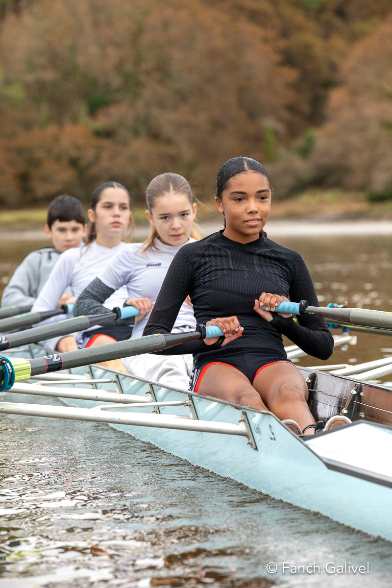 Entrainement d'Aviron sur le Scorff à Lorient