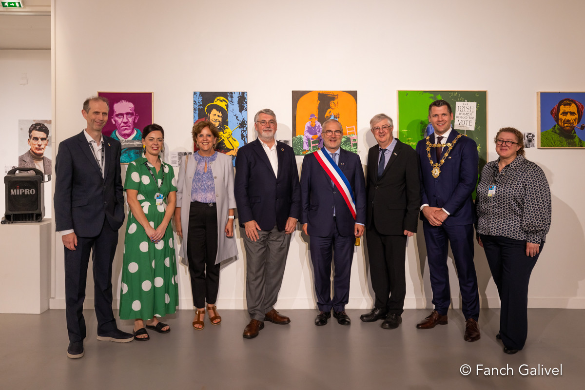 Inauguration de l'exposition "Old Ireland in Colour" à la galerie du Faouëdic à Lorient.
