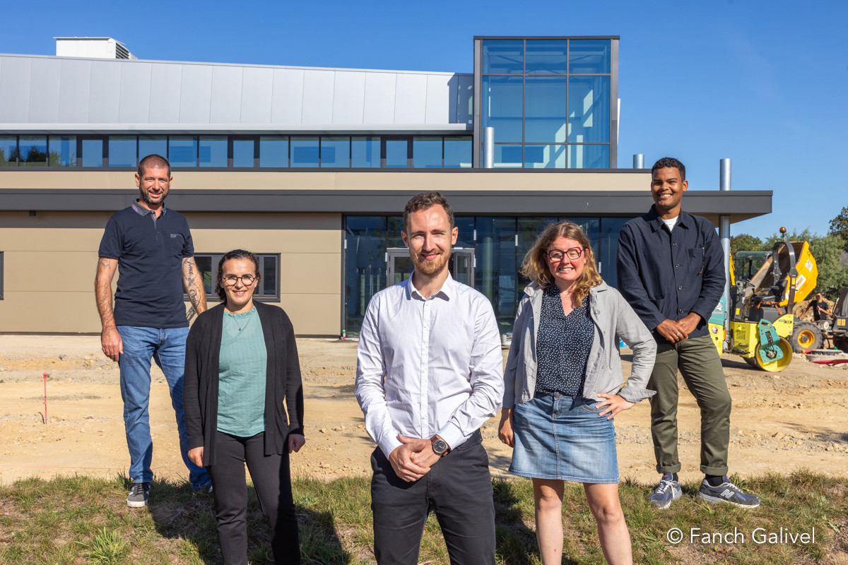 ​Photo d'Equipe de la mission PAE de Lorient Agglomération (Parcs d'activité économiques) à Ploemeur