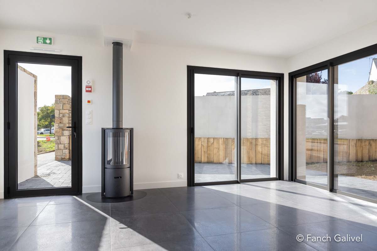 intérieur du local _ Architecte "Isthme architecture"