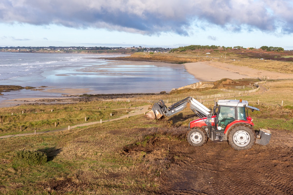 Entretien de la dune grise au Loch_Guidel