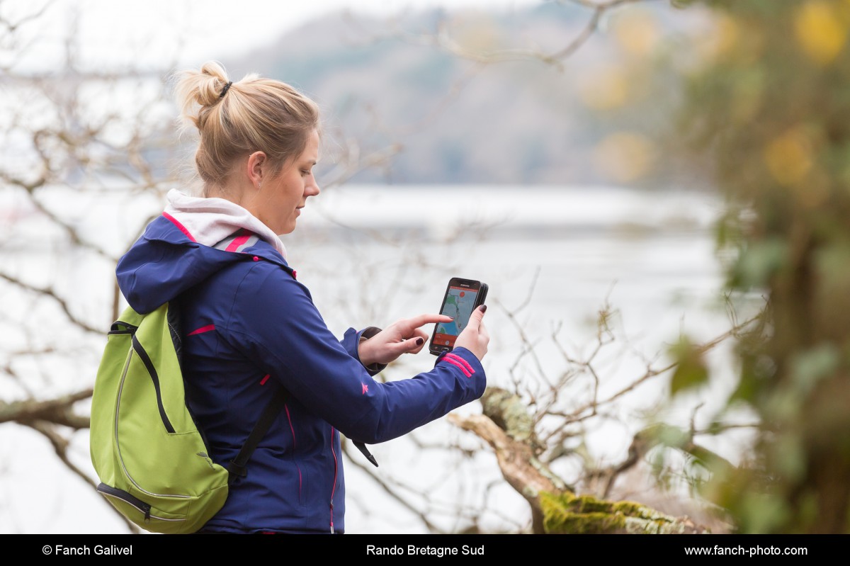 Test d'une application mobile pour la randonnée _ cimetière des bateaux de Kervignac
