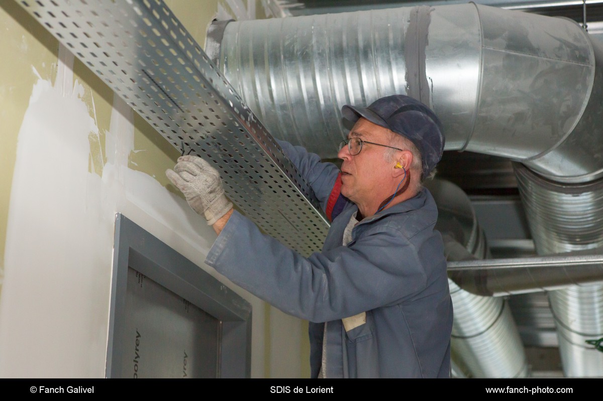 Suivi du chantier au SDIS de Lorient