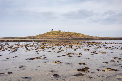 Plage de l'ilôt Saint-Michel à Erquy