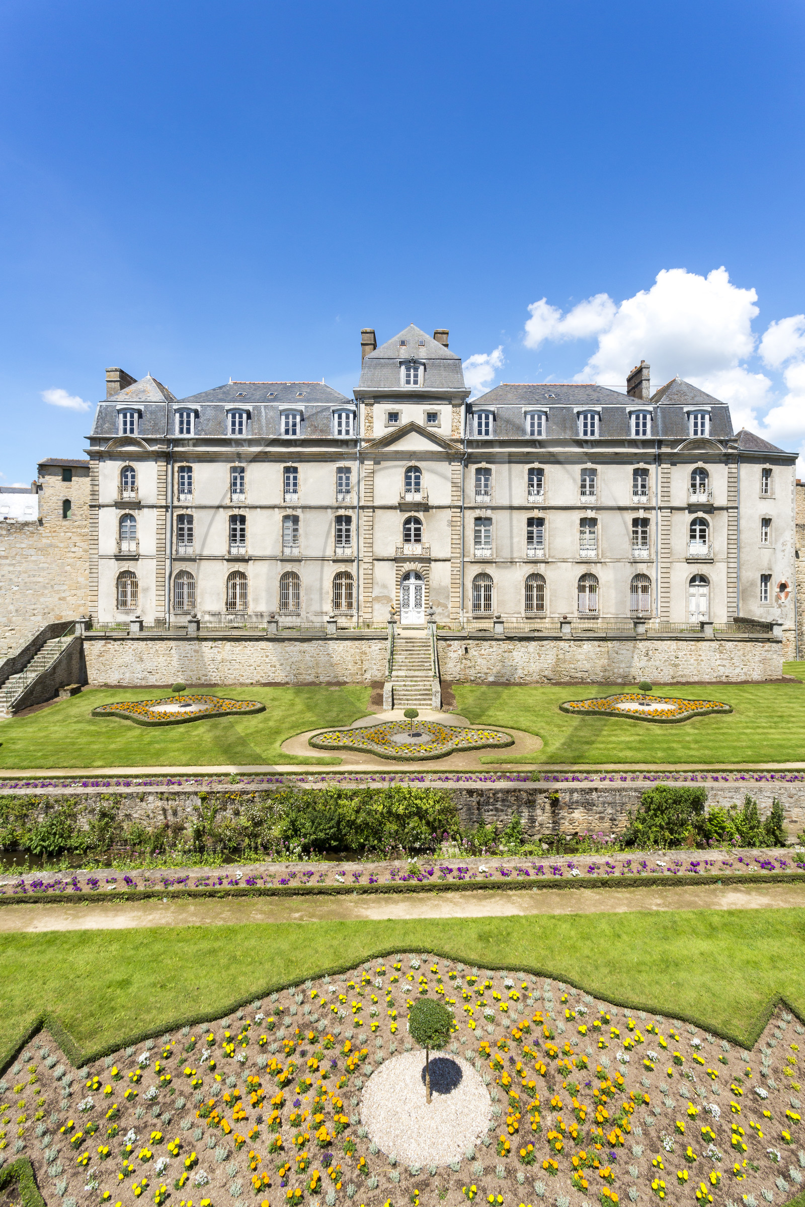 Le jardin et le château de l'Hermine à Vannes