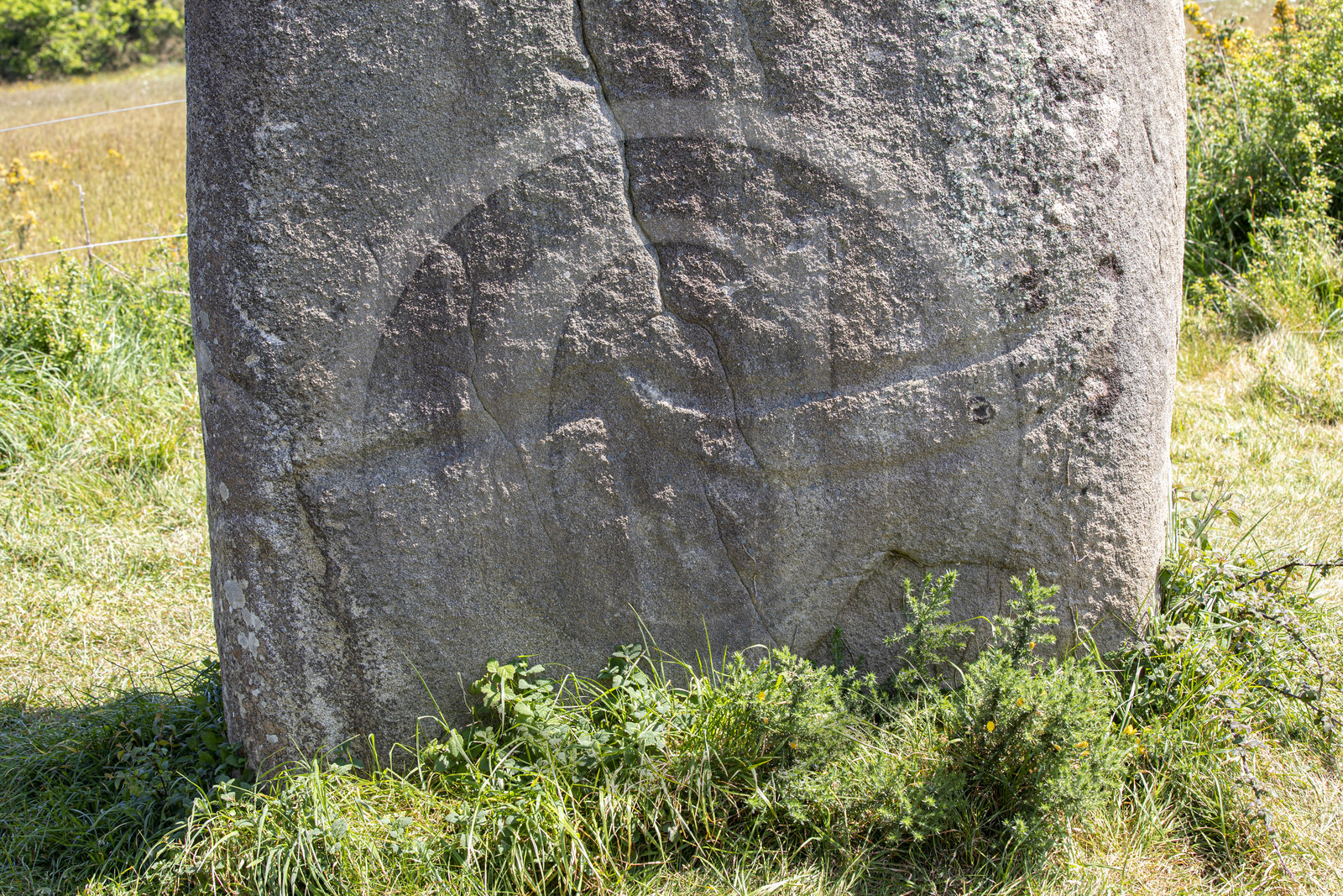 Le menhir de Kermaillard à Sarzeau