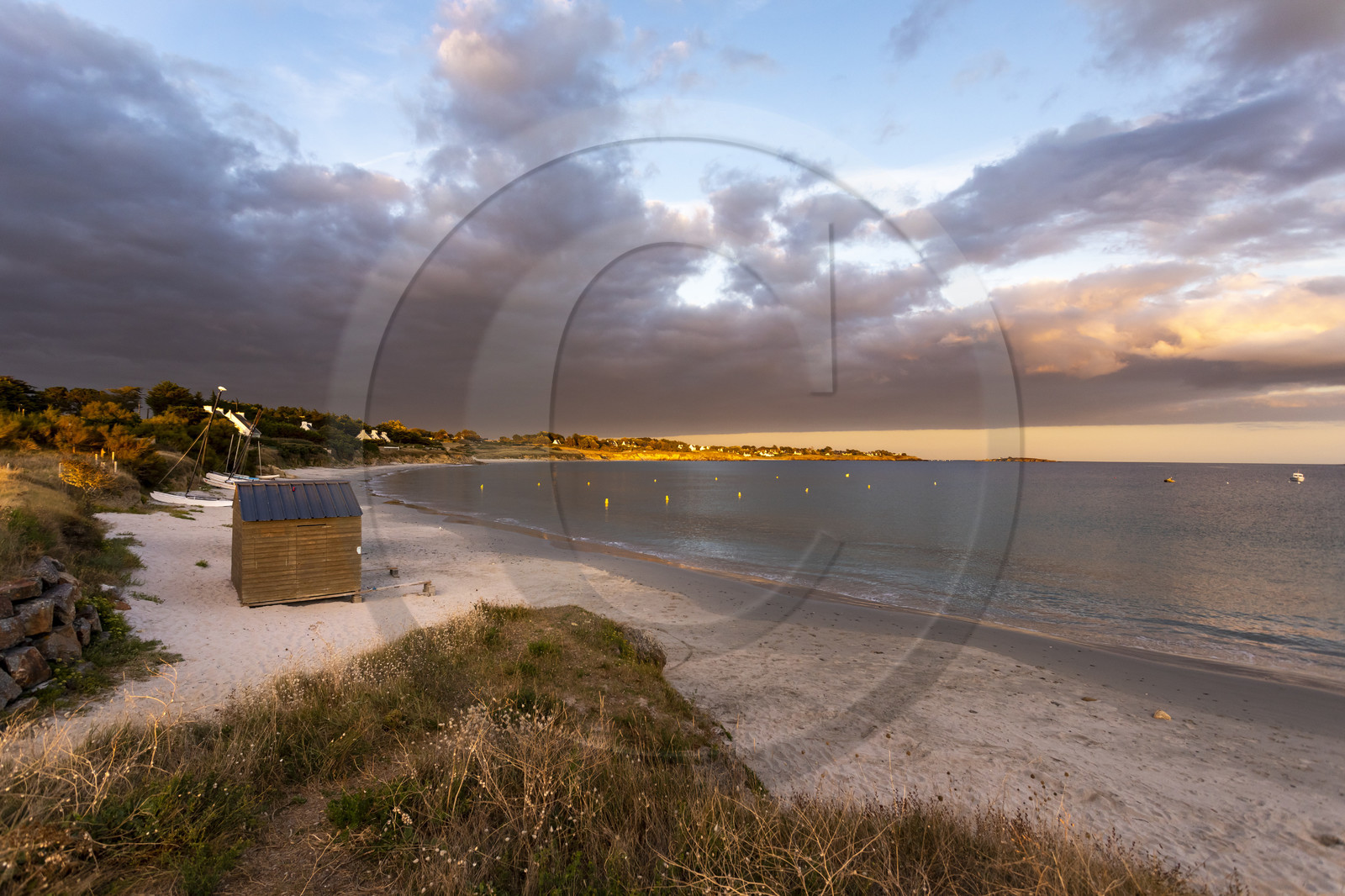 La plage de Kersidan sur la commune de Trégunc