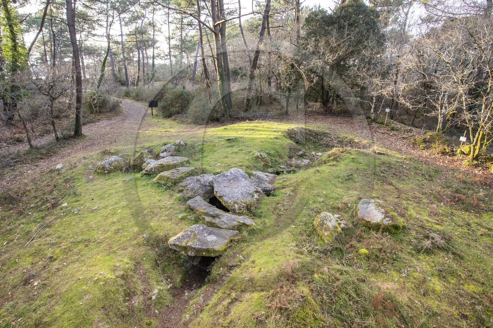 Le dolmen de Mané-Ven-Guen ou Toulvern situé à Baden