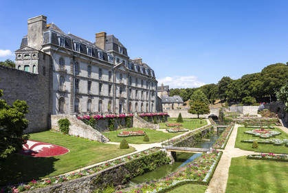 Le jardin et le château de l'Hermine à Vannes