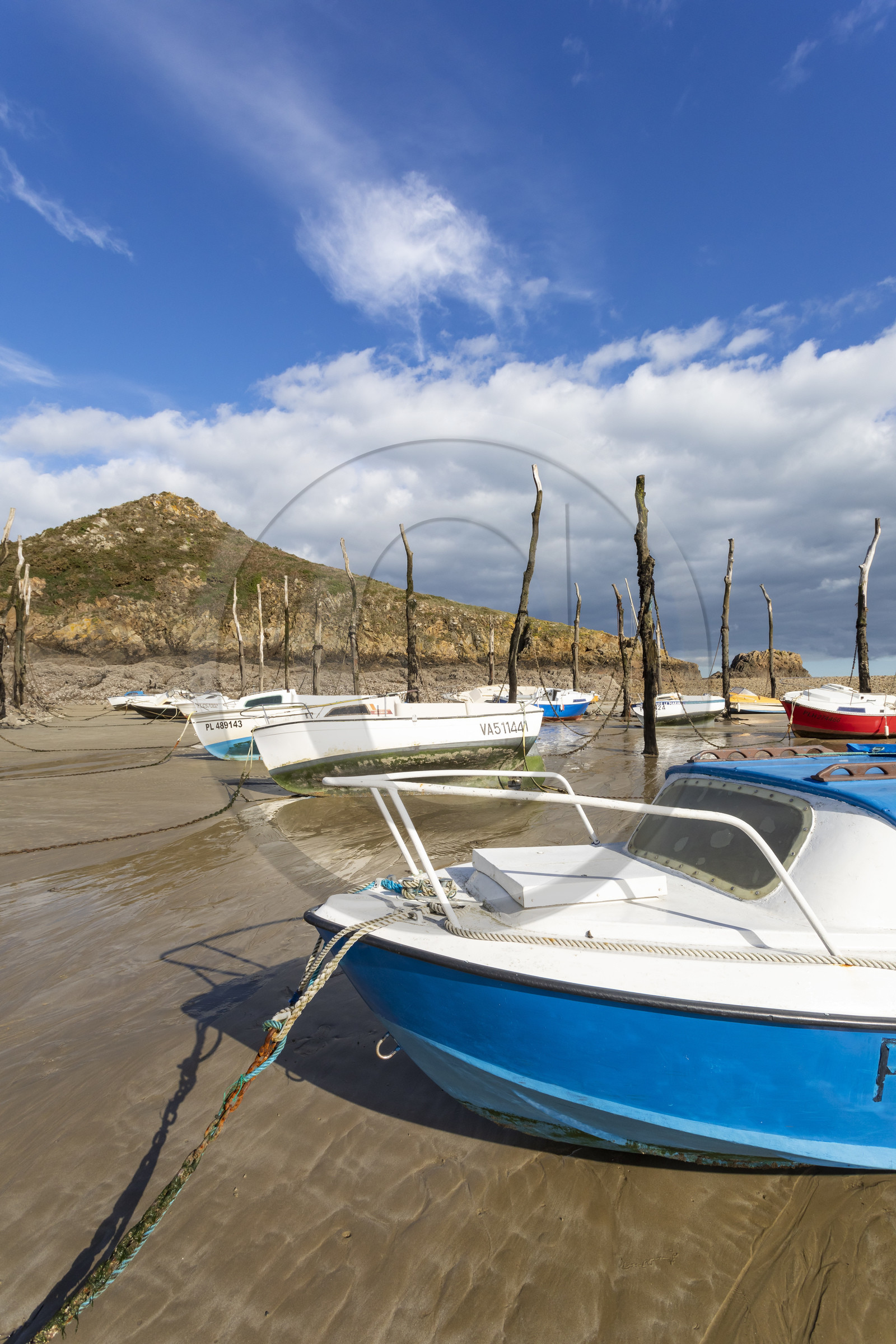 Le port de Gwin Zégal à Plouha