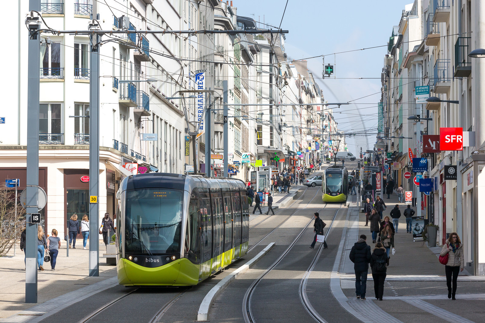 Rue Jean Jaures à Brest