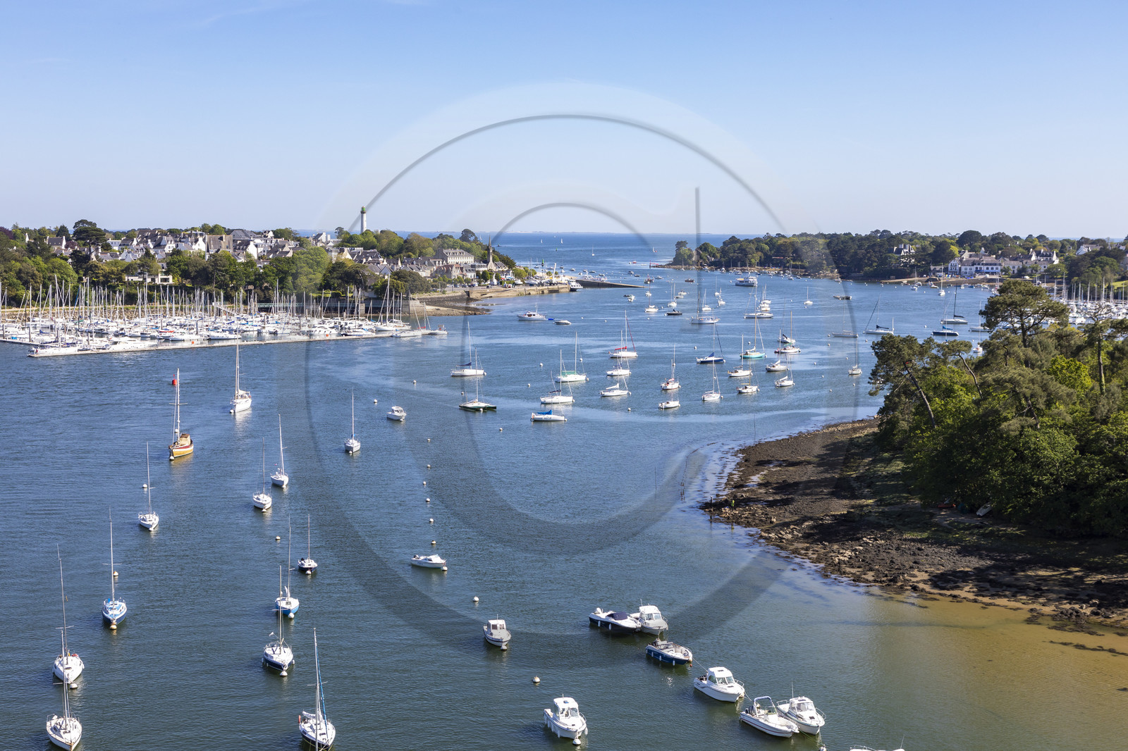 Vue de l'estuaire de l'Odet _ Bénodet