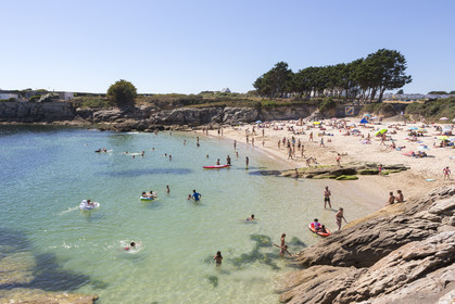 La plage du Pérello à Ploemeur.