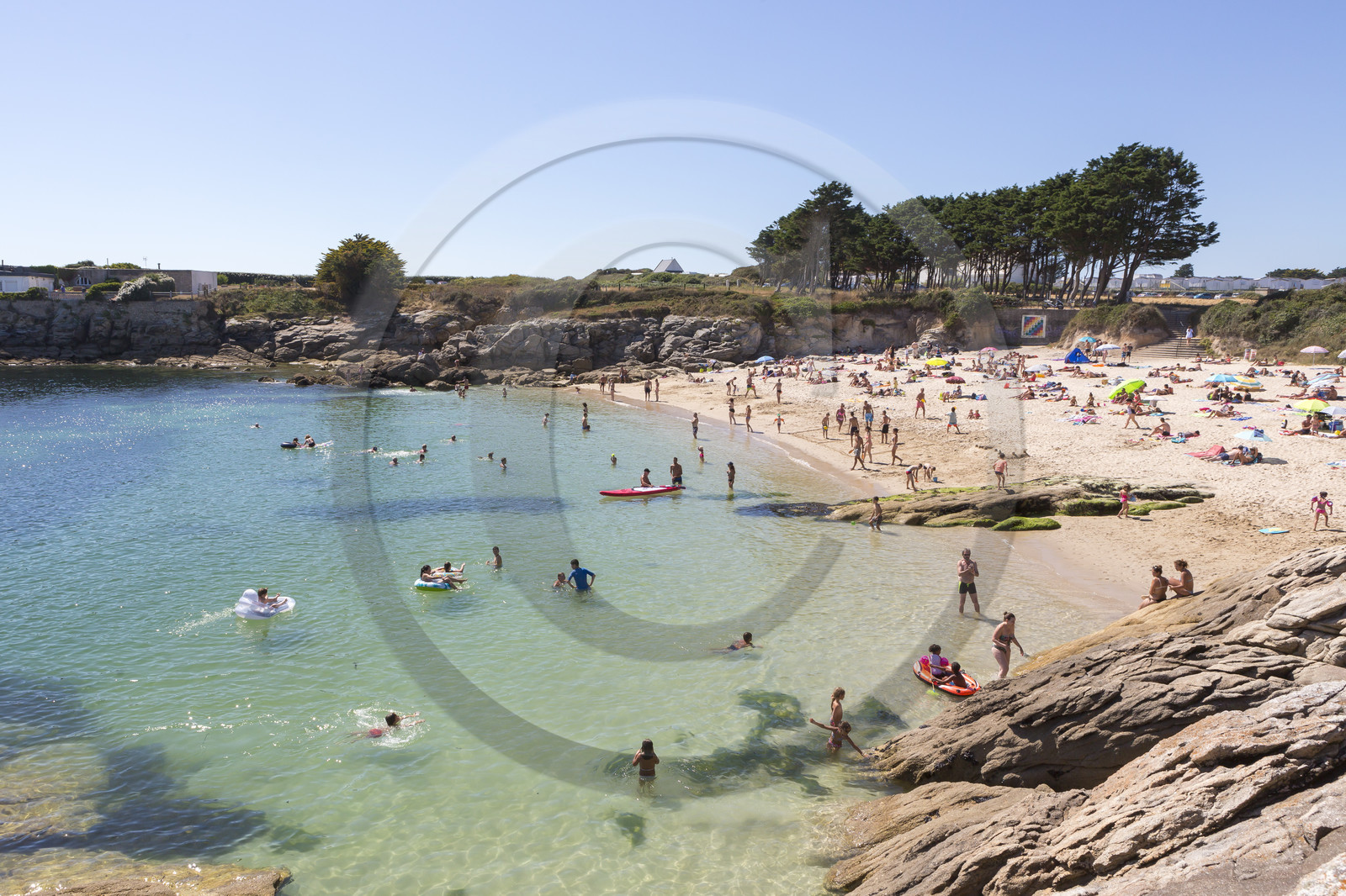 La plage du Pérello à Ploemeur.