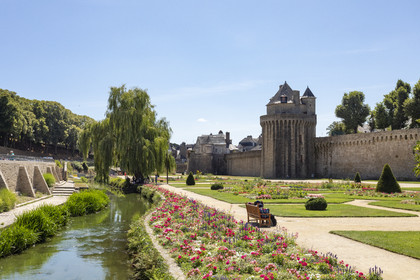 Le jardin des remparts à Vannes