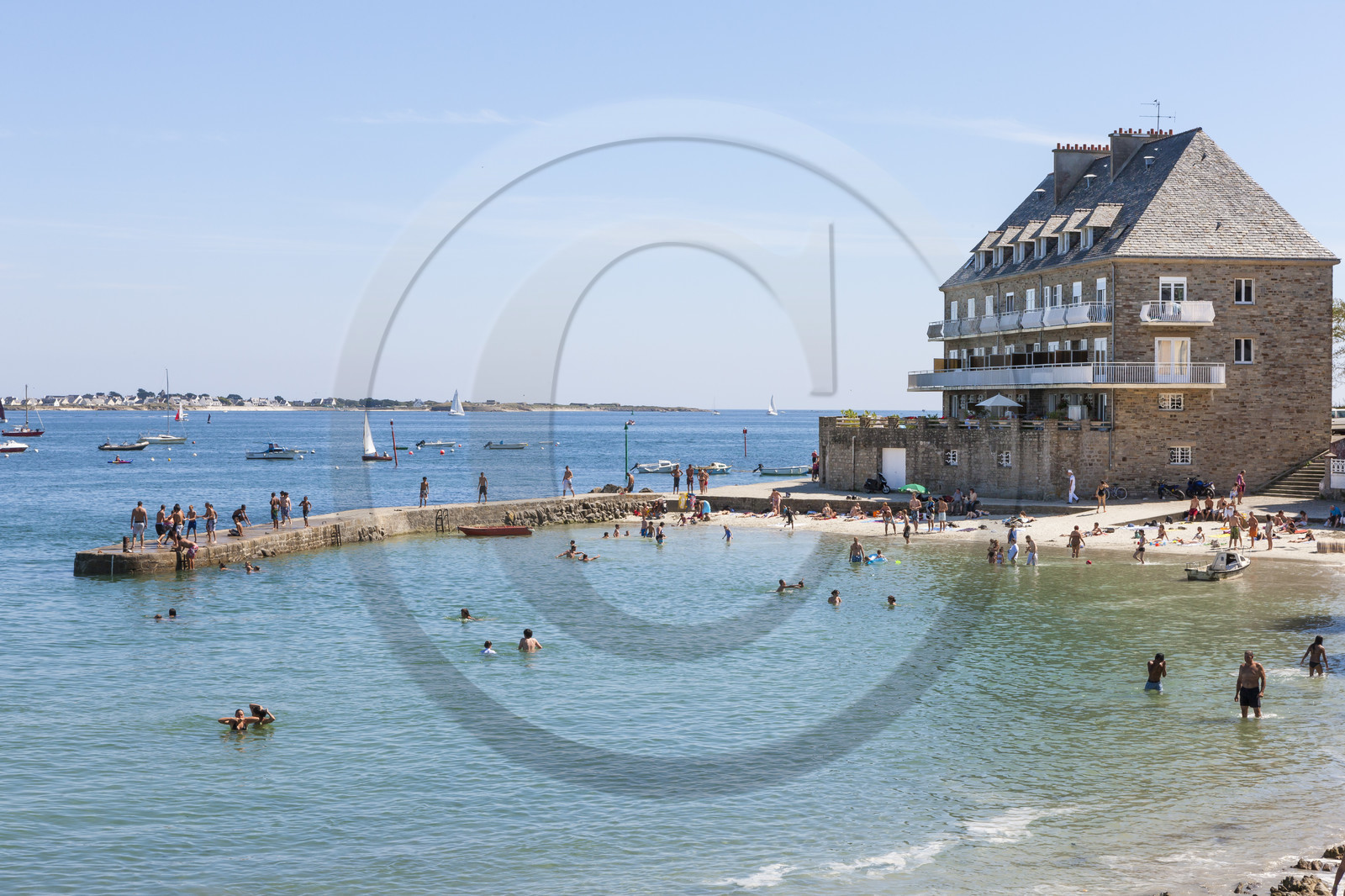 Plage de Toulhars à Larmor-plage