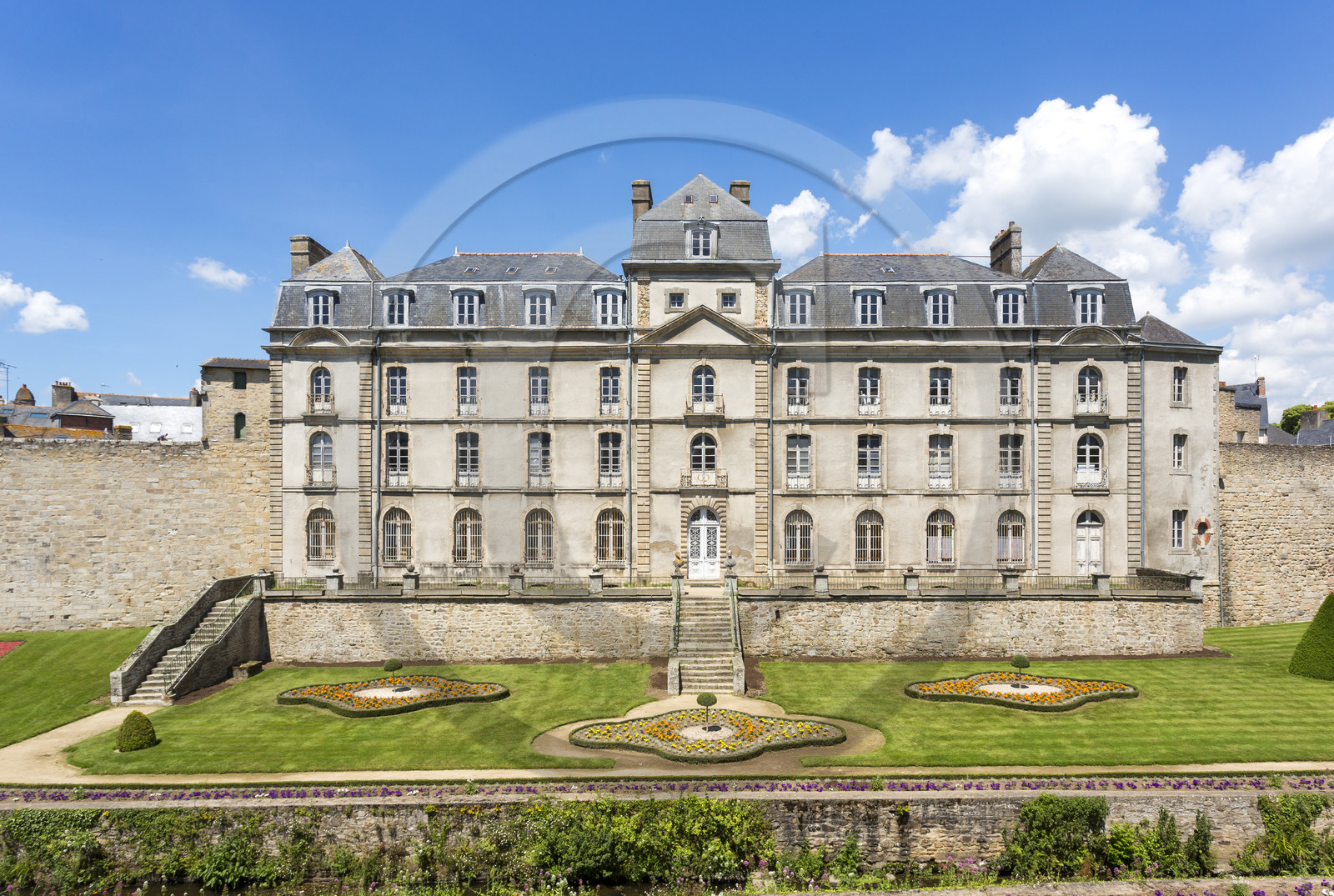 Le jardin et le château de l'Hermine à Vannes