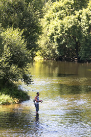 L'écluse de Minazen le long du Blavet. Languidic