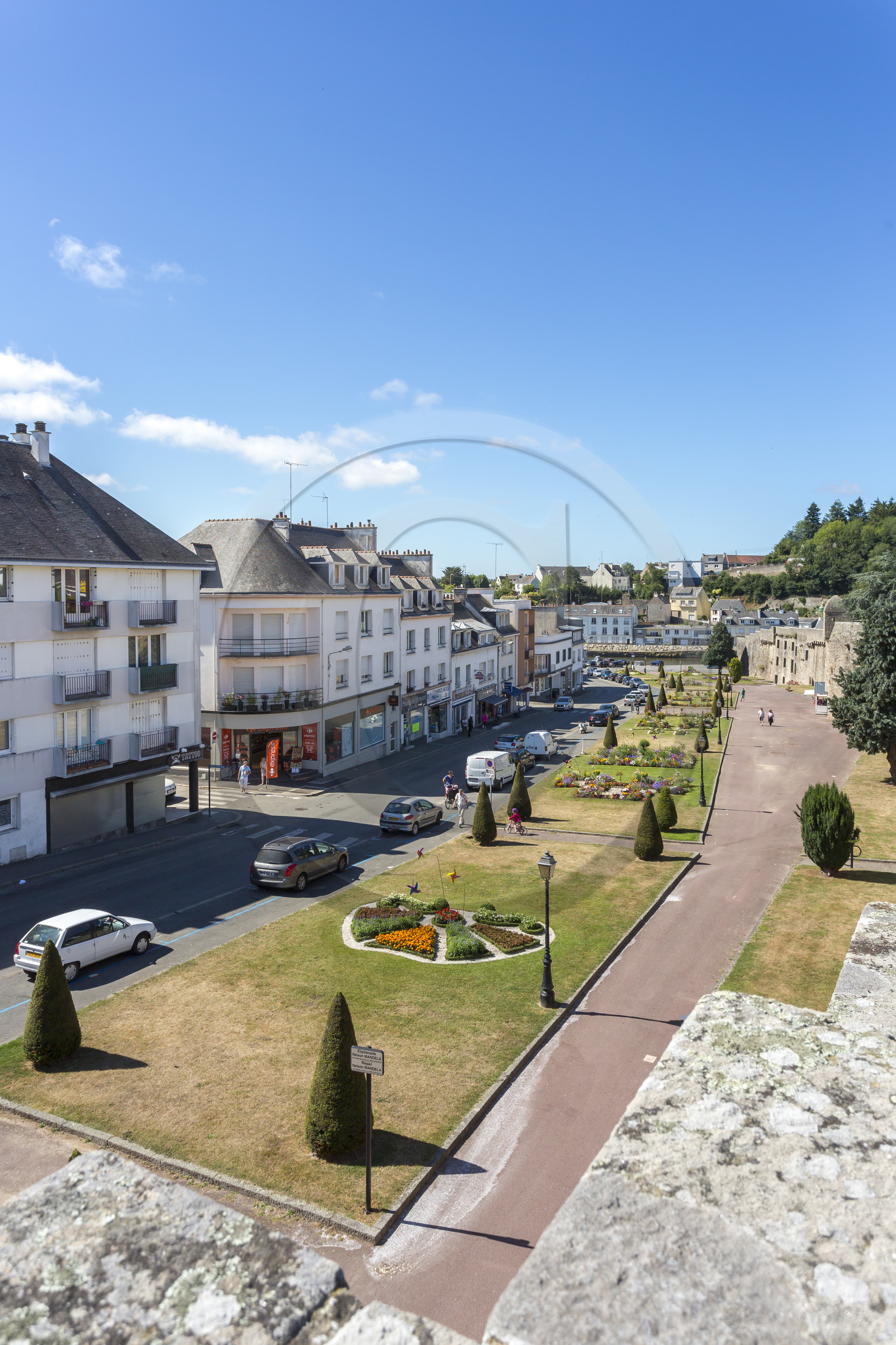 Vue depuis les remparts d'Hennebont