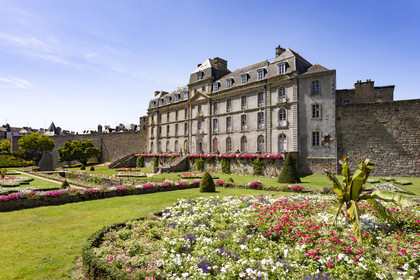Le jardin et le château de l'Hermine à Vannes