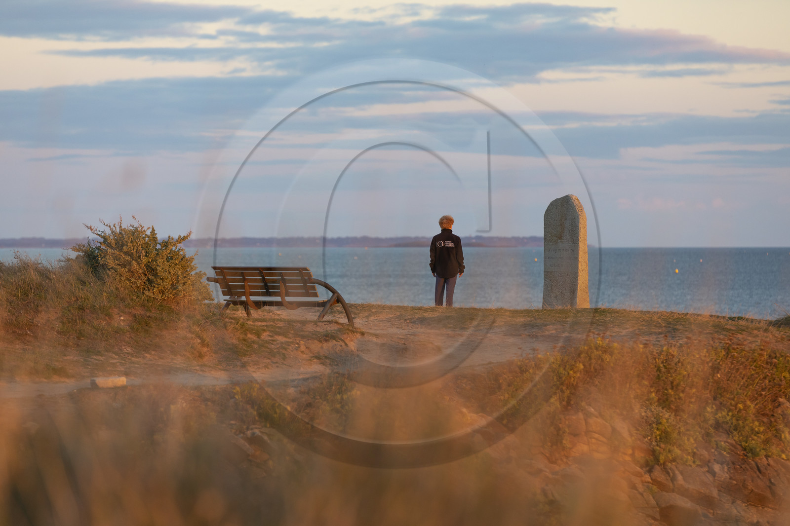 Stèle aux émigrés entre Légenèse et Ty Bihan