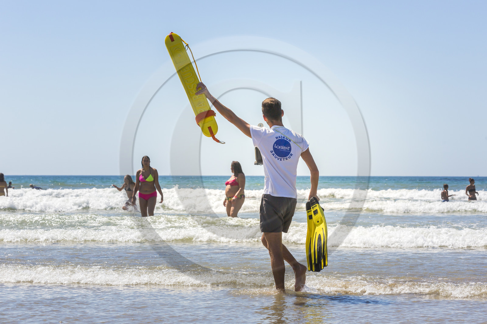 Surveillance des plages. Ploemeur