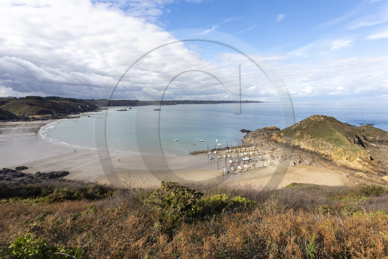 The port of Gwin Zégal in Plouha