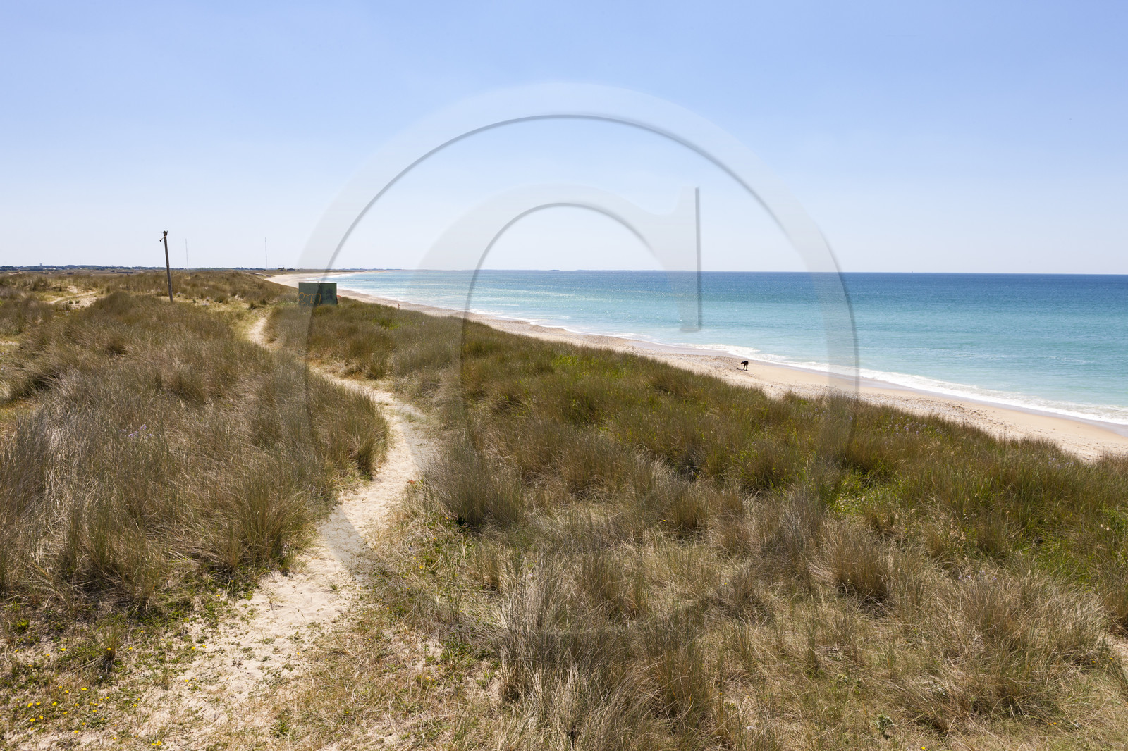 The beach of Lines in Gâvres