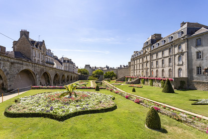 Le jardin et le château de l'Hermine à Vannes