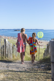 La plage de Fort-bloqué à Ploemeur.