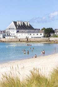 the beach of Stole in Ploemeur