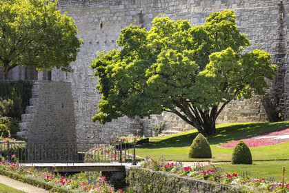 Le jardin et le château de l'Hermine à Vannes