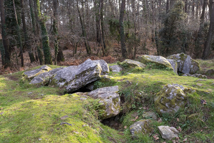 The Mané-Ven-Guen or Toulvern dolmen located in Baden