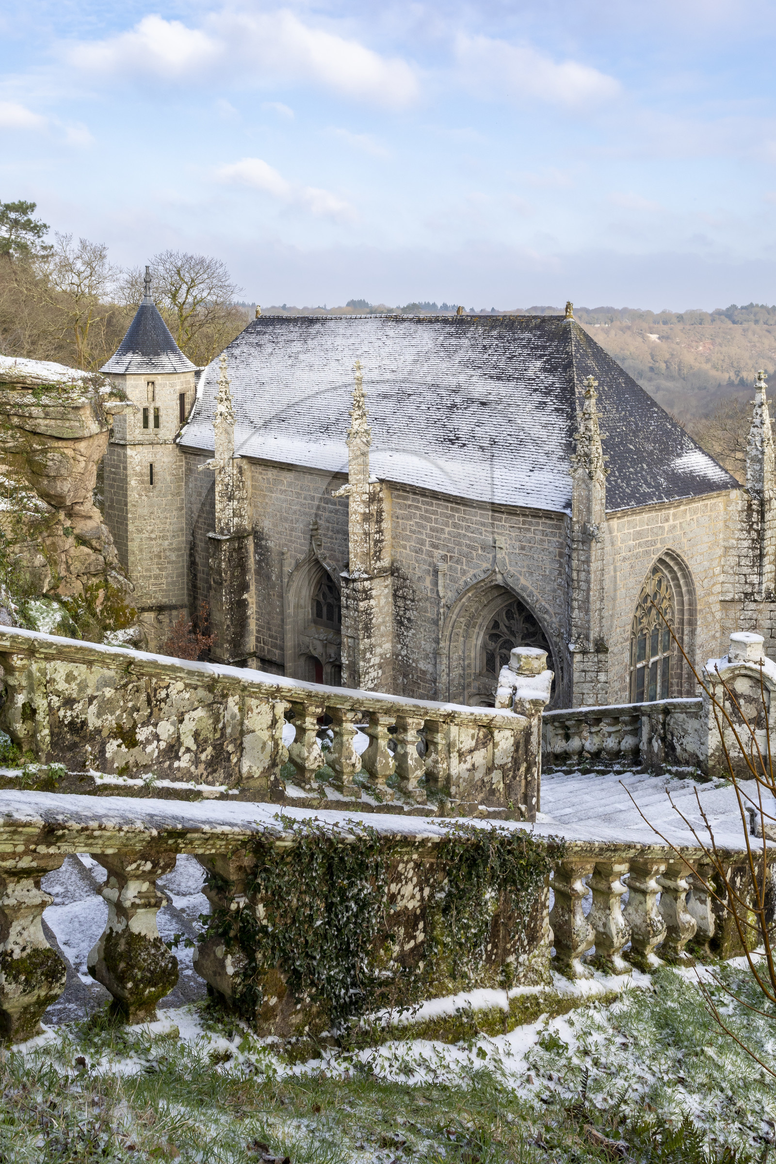 La chapelle Sainte-Barbe au Faouët (56).