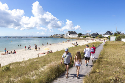 the beach of Stole in Ploemeur