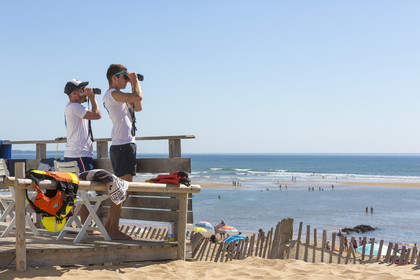 Surveillance des plages. Plage de la Falaise à Guidel.