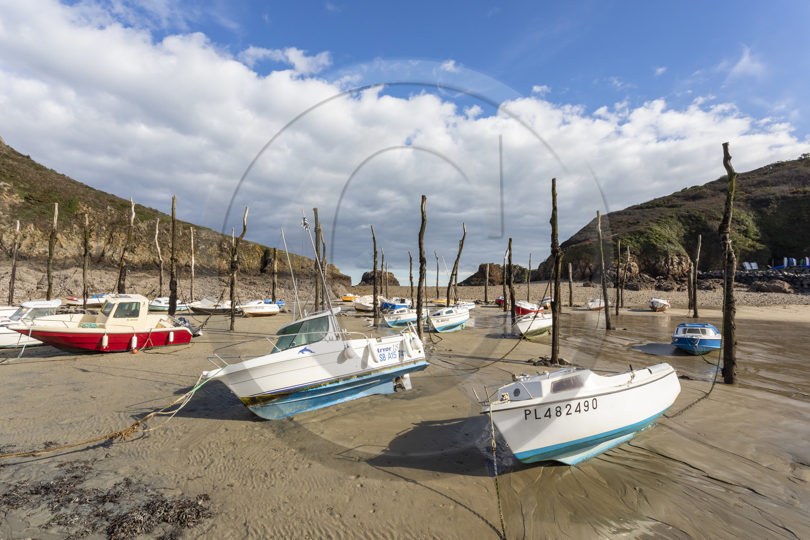Le port de Gwin Zégal à Plouha